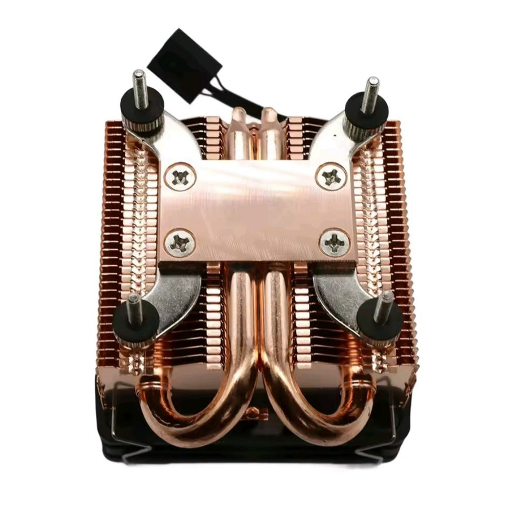 Copper heatsink contact plate and mounting screws