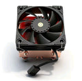 Copper heatsink and fan front view