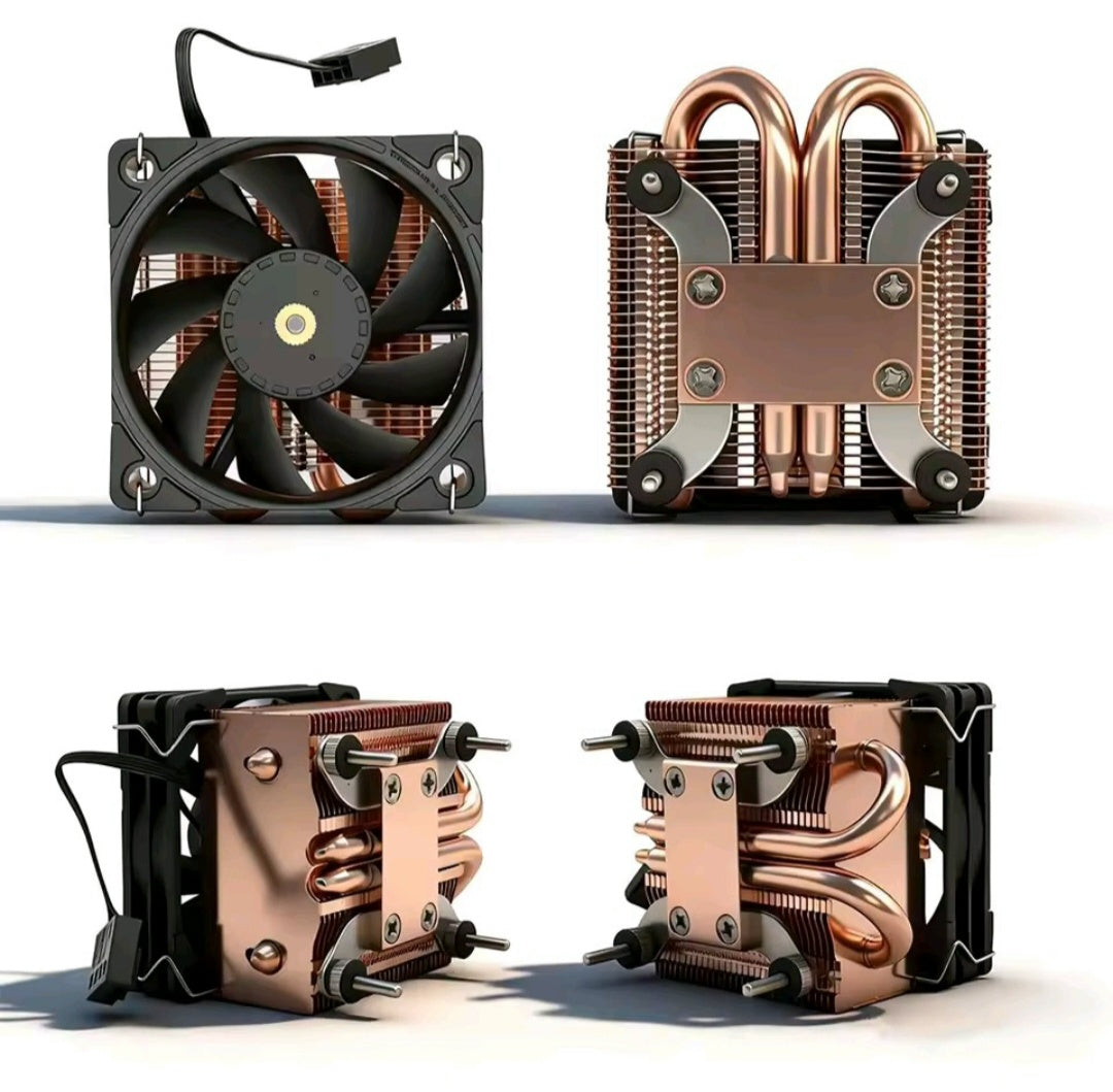 Copper heatsink multiple views