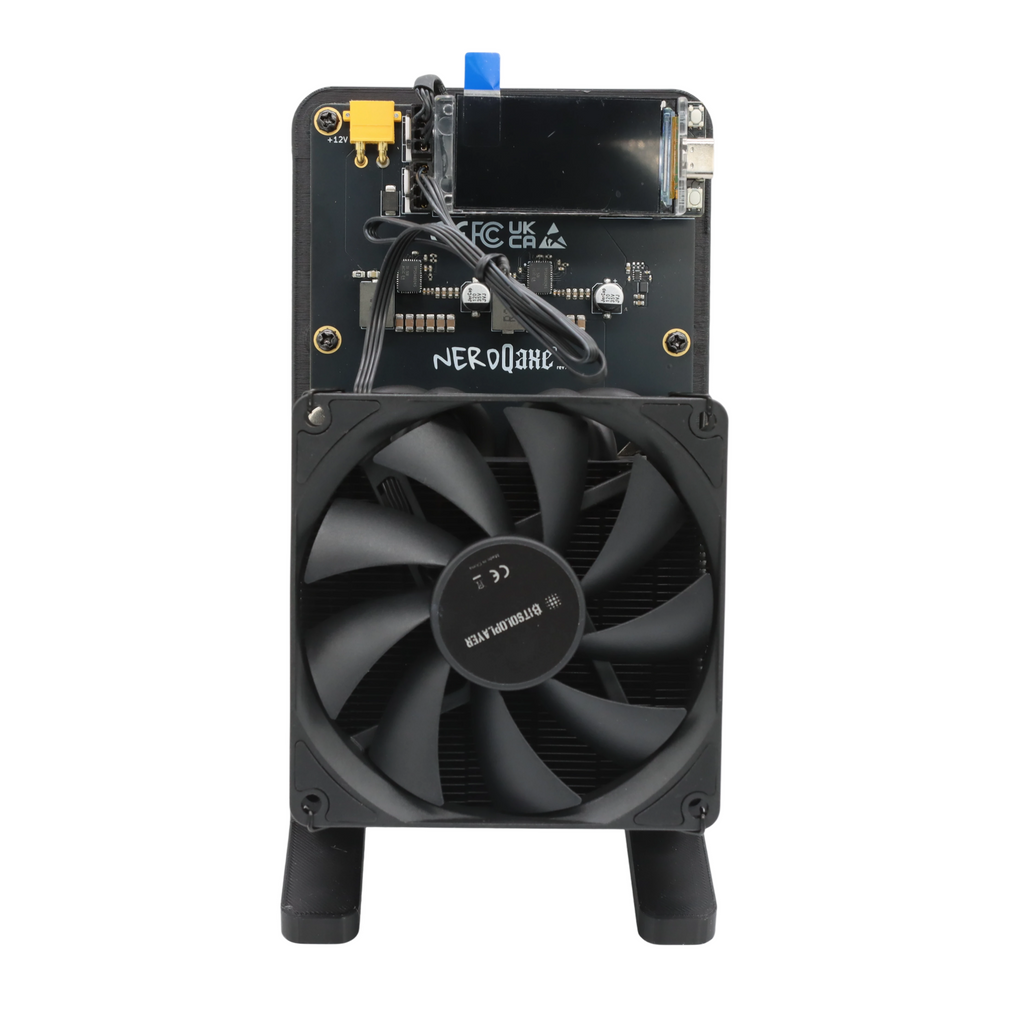 NerdQaxe Rev7 Air black and orange — supplier photo 1