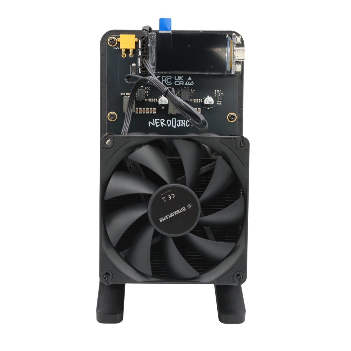 NerdQaxe Rev7 Air black and orange — supplier photo 1