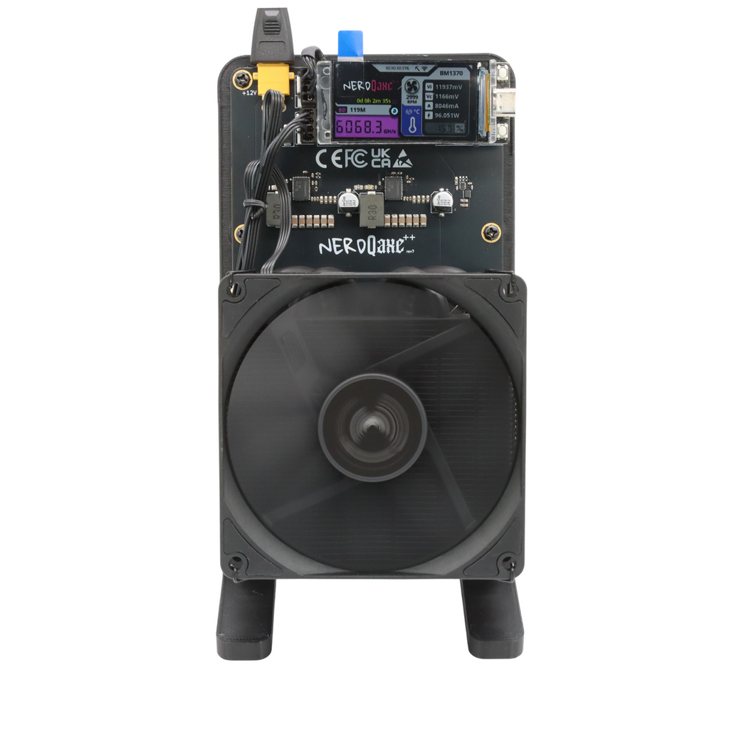 NerdQaxe Rev7 Air black and orange — supplier photo 11