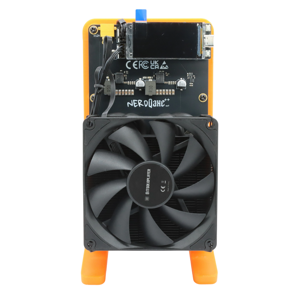 NerdQaxe Rev7 Air black and orange — supplier photo 12