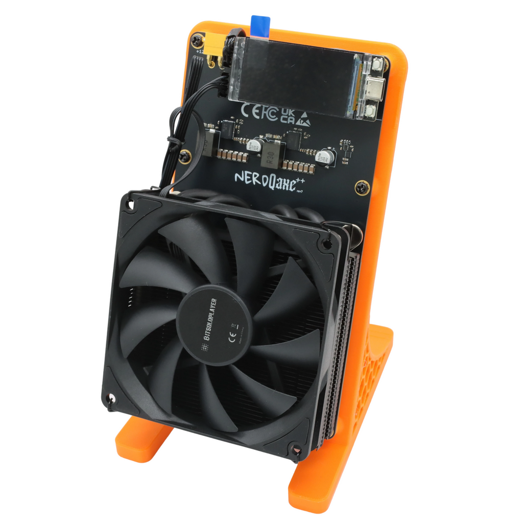 NerdQaxe Rev7 Air black and orange — supplier photo 13