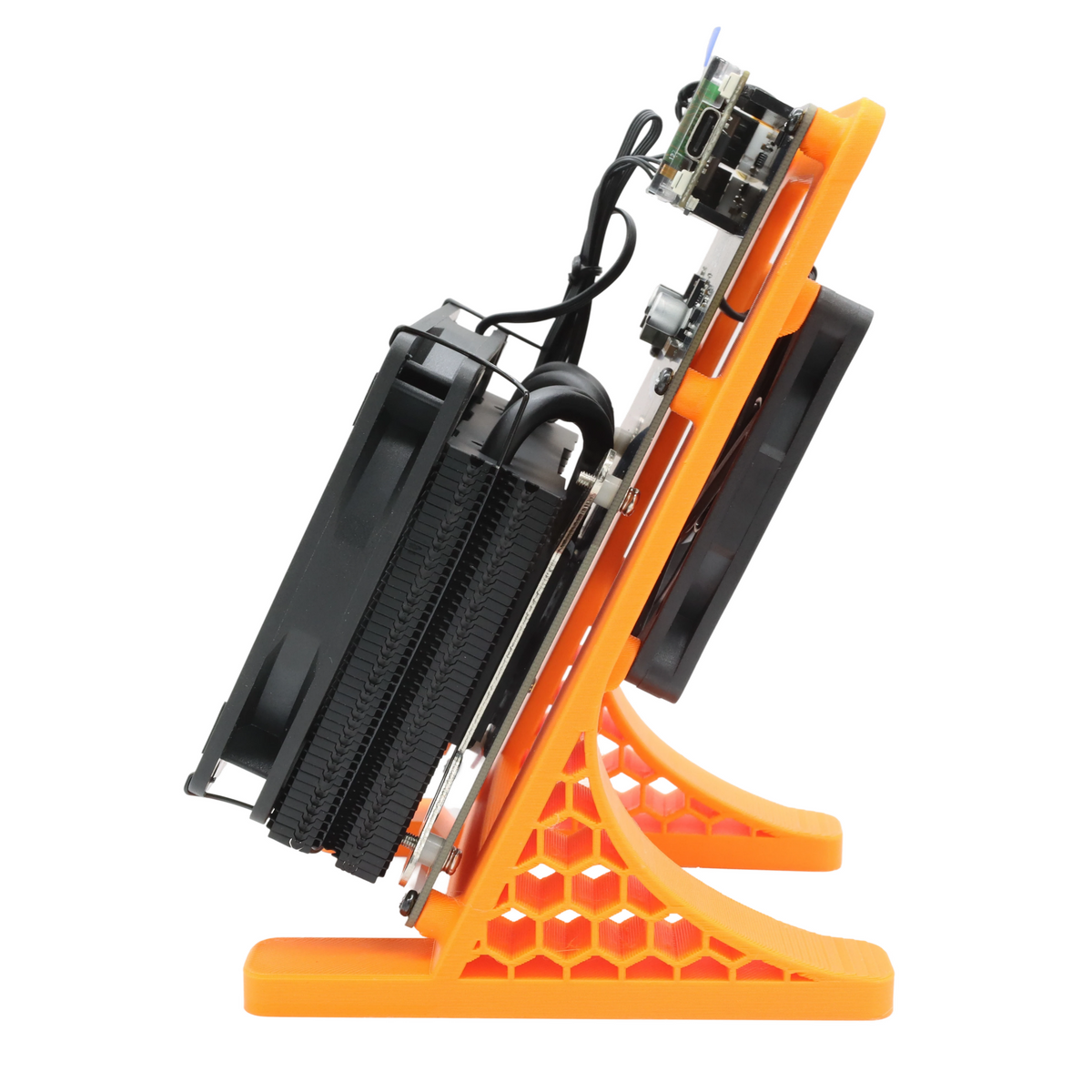 NerdQaxe Rev7 Air black and orange — supplier photo 14