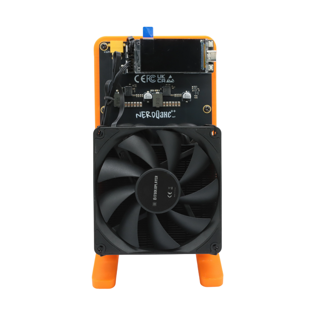 NerdQaxe Rev7 Air black and orange — supplier photo 19