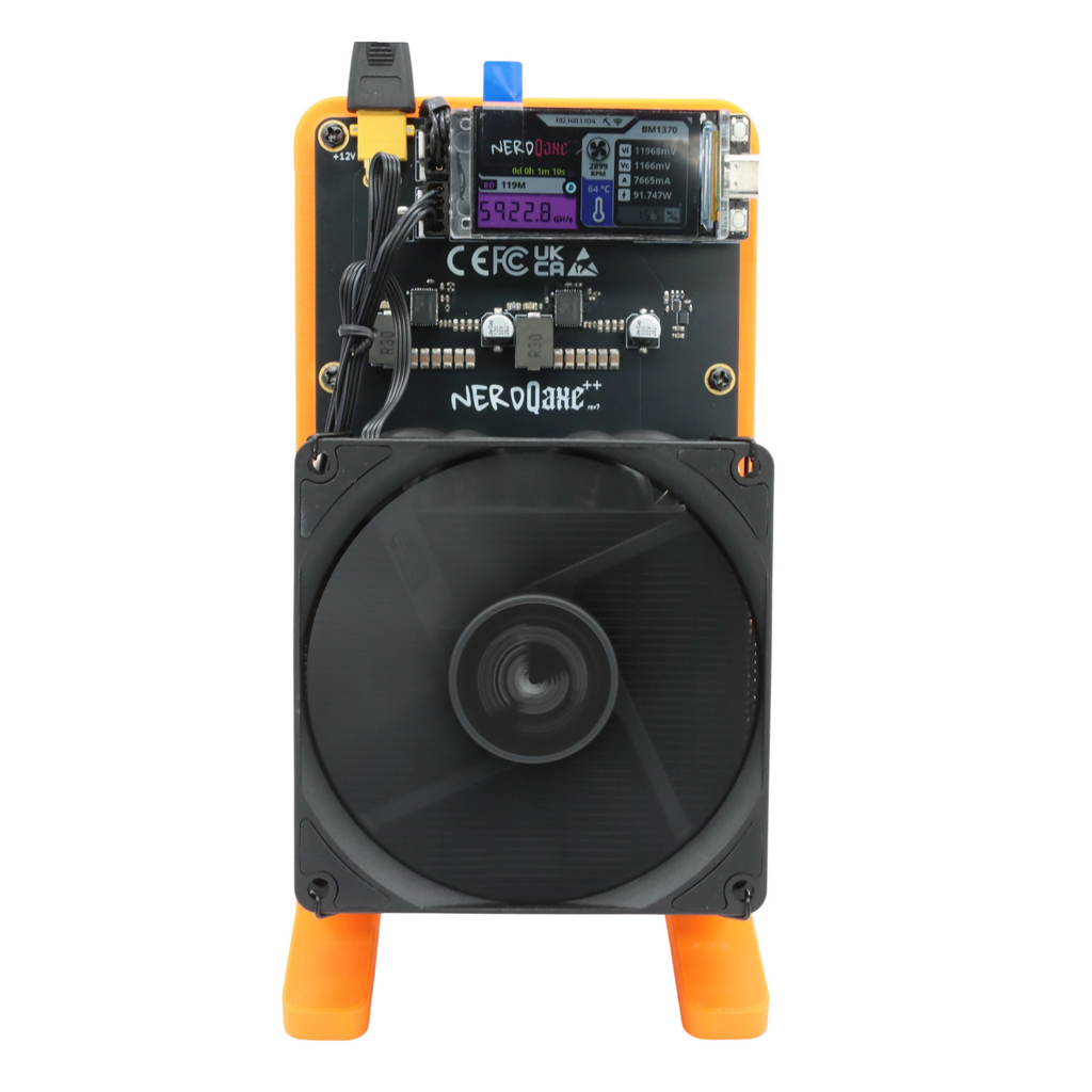 NerdQaxe Rev7 Air black and orange — supplier photo 20