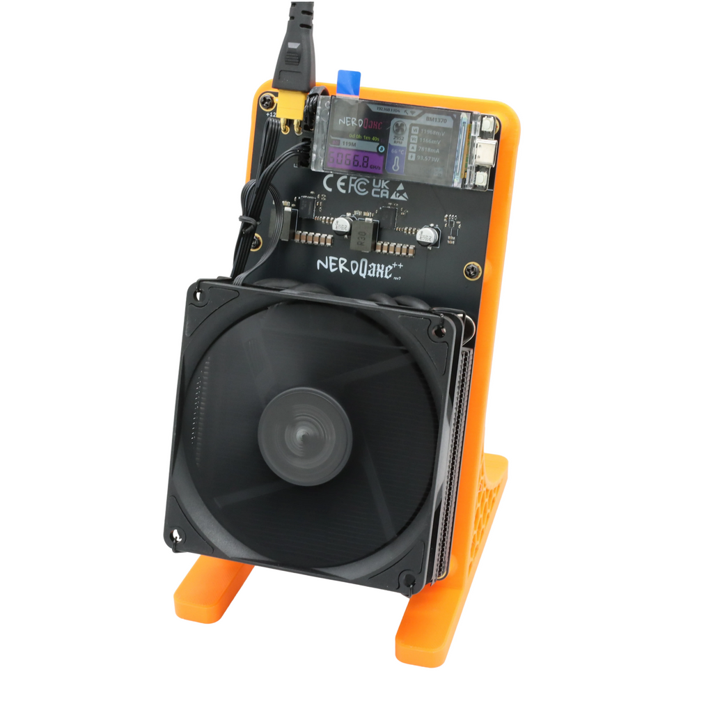 NerdQaxe Rev7 Air black and orange — supplier photo 21
