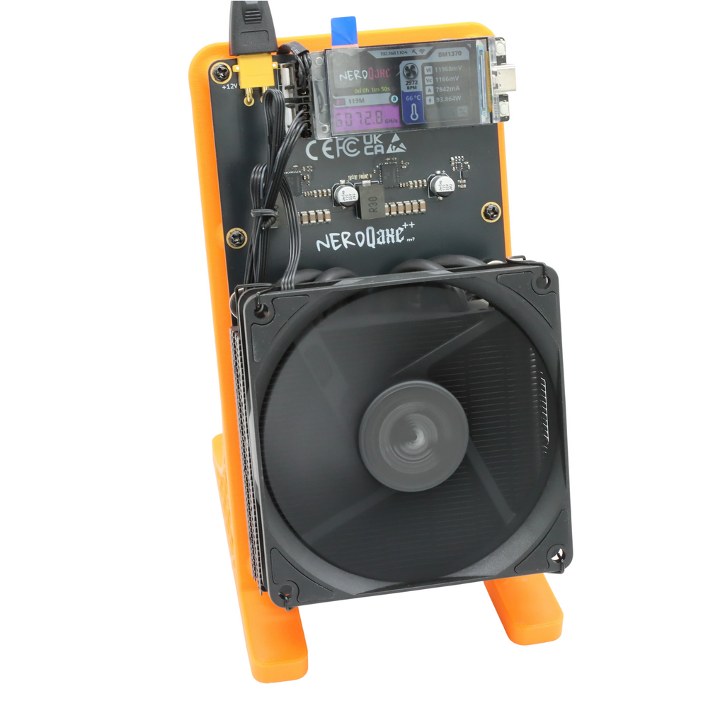 NerdQaxe Rev7 Air black and orange — supplier photo 23