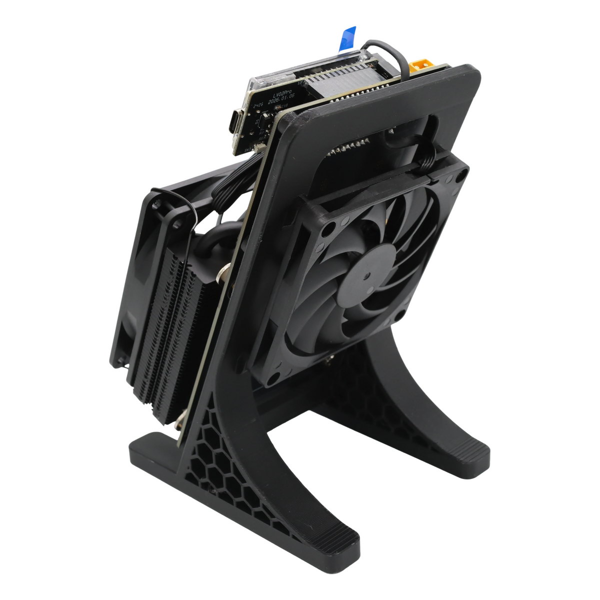 NerdQaxe Rev7 Air black and orange — supplier photo 4