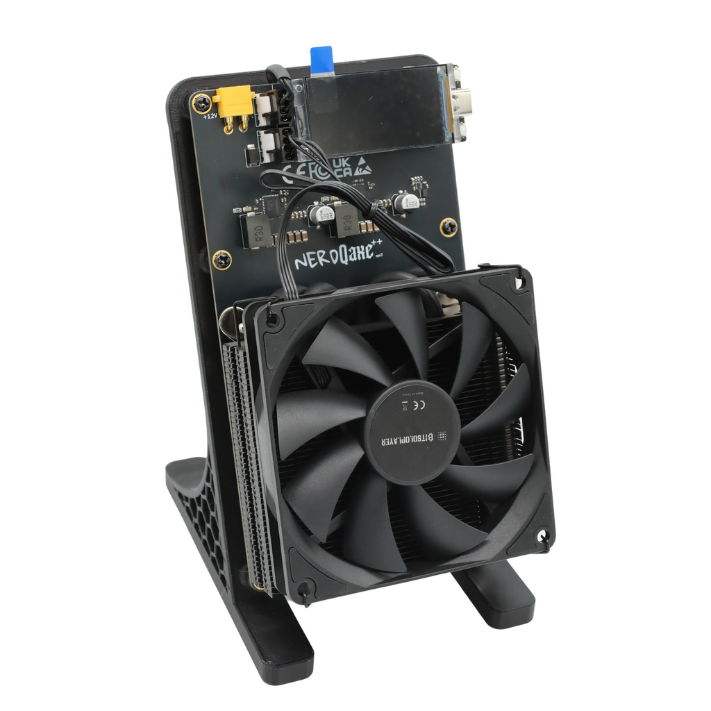 NerdQaxe Rev7 Air black and orange — supplier photo 7