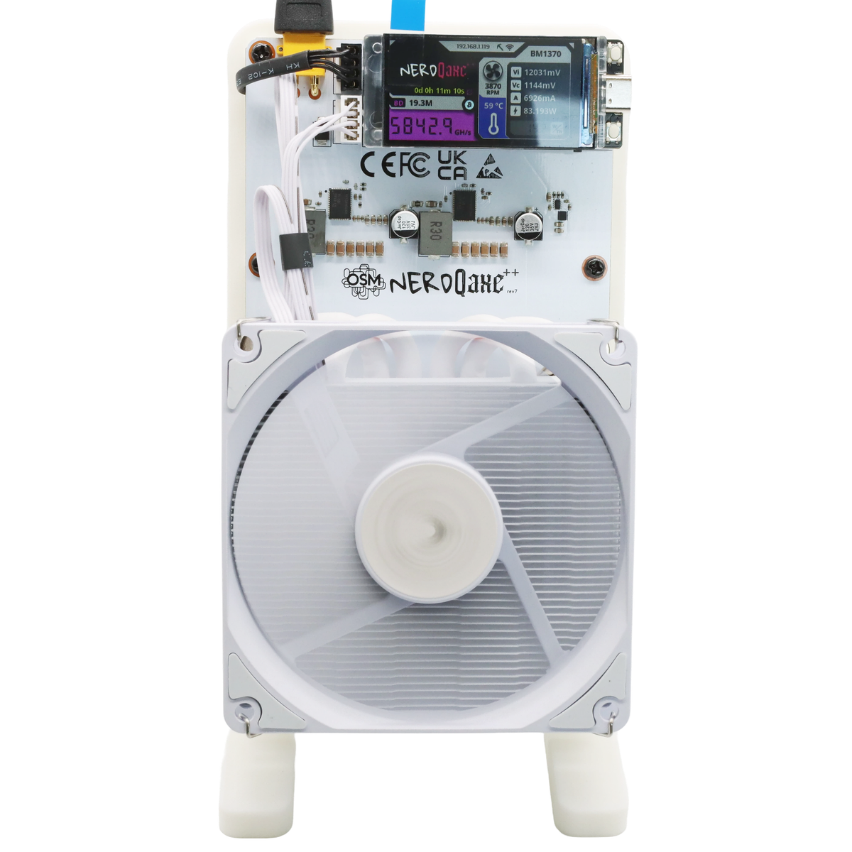 NerdQaxe Rev7 Air white — supplier photo 11